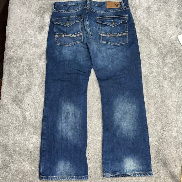 Men's American Eagle Outfitters Boot Cut Jeans Size 36x30 Western Indie Hippie - Picture 1 of 6